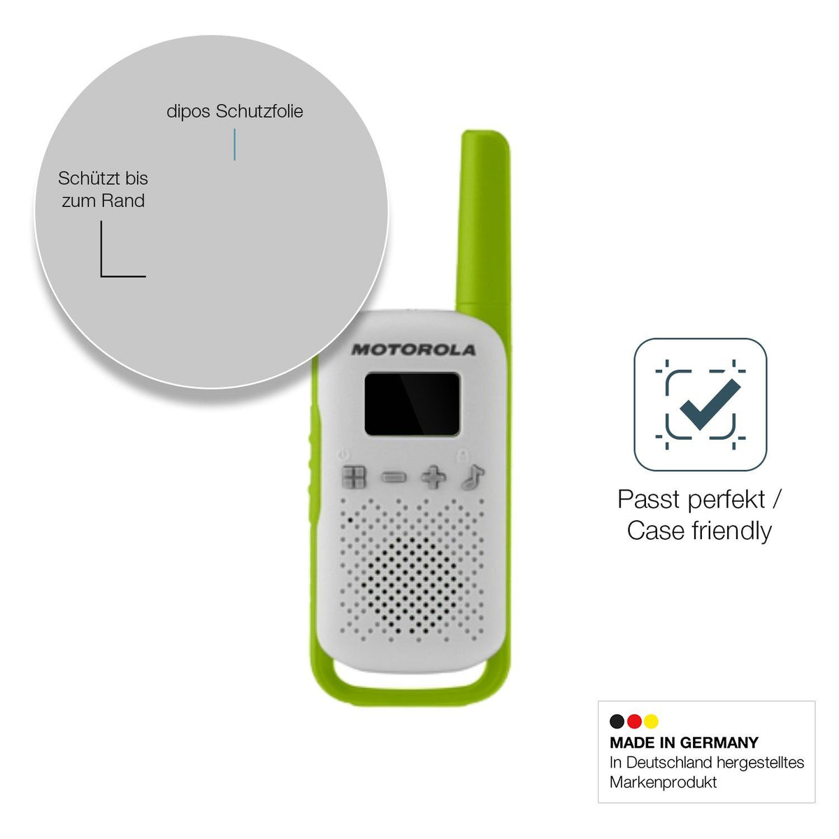 2x 9H Schutzfolie für Motorola Talkabout T42 PMR Panzerfolie