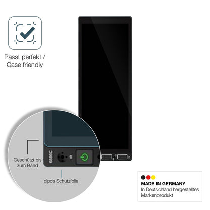 2x 9H Schutzfolie für Hikity Carplay 6.86 Zoll Panzerfolie