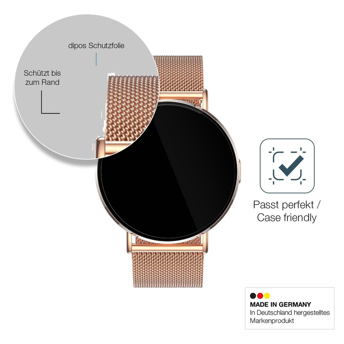 2x 9H Schutzfolie für Levowatch Eve 1.3 Zoll Panzerfolie