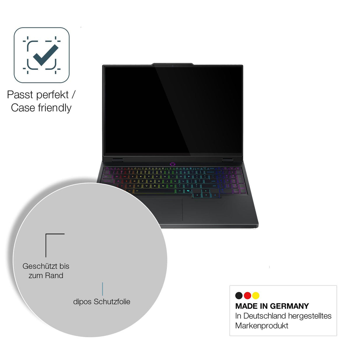 2x 9H Schutzfolie für Lenovo Legion 5 15IRX10 Panzerfolie