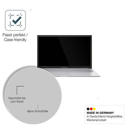 2x 9H Schutzfolie für ASUS 17.3 Zoll i1355U Panzerfolie