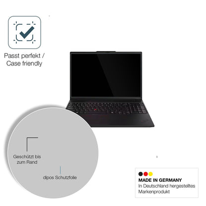 2x 9H Schutzfolie für Lenovo ThinkPad P16 Gen 3 Panzerfolie