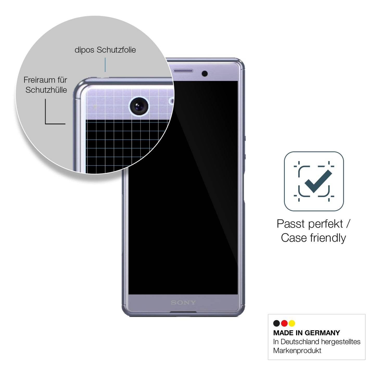 1x 9H Schutzfolie für Sony Xperia Ace SO-02L Panzerfolie