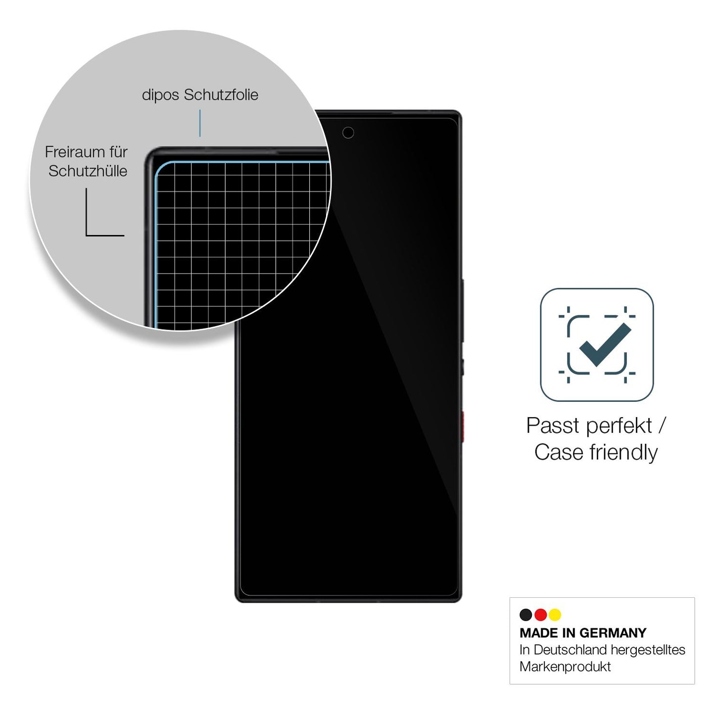 2x 9H Schutzfolie für Nubia Redmagic 9 Pro Panzerfolie