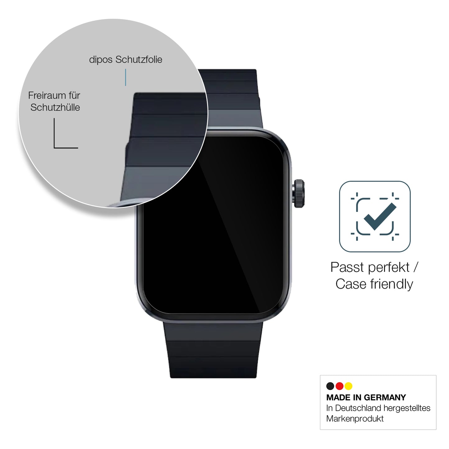 Besonders flexibler Displayschutz mit Anti-Shock-Schicht im Materialmix