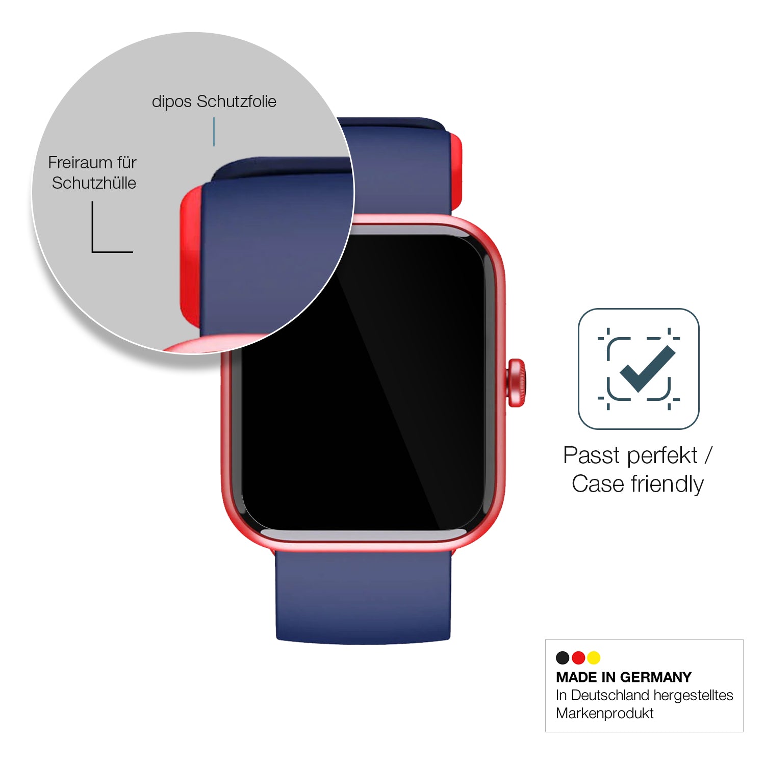 Besonders flexibler Displayschutz mit Anti-Shock-Schicht im Materialmix