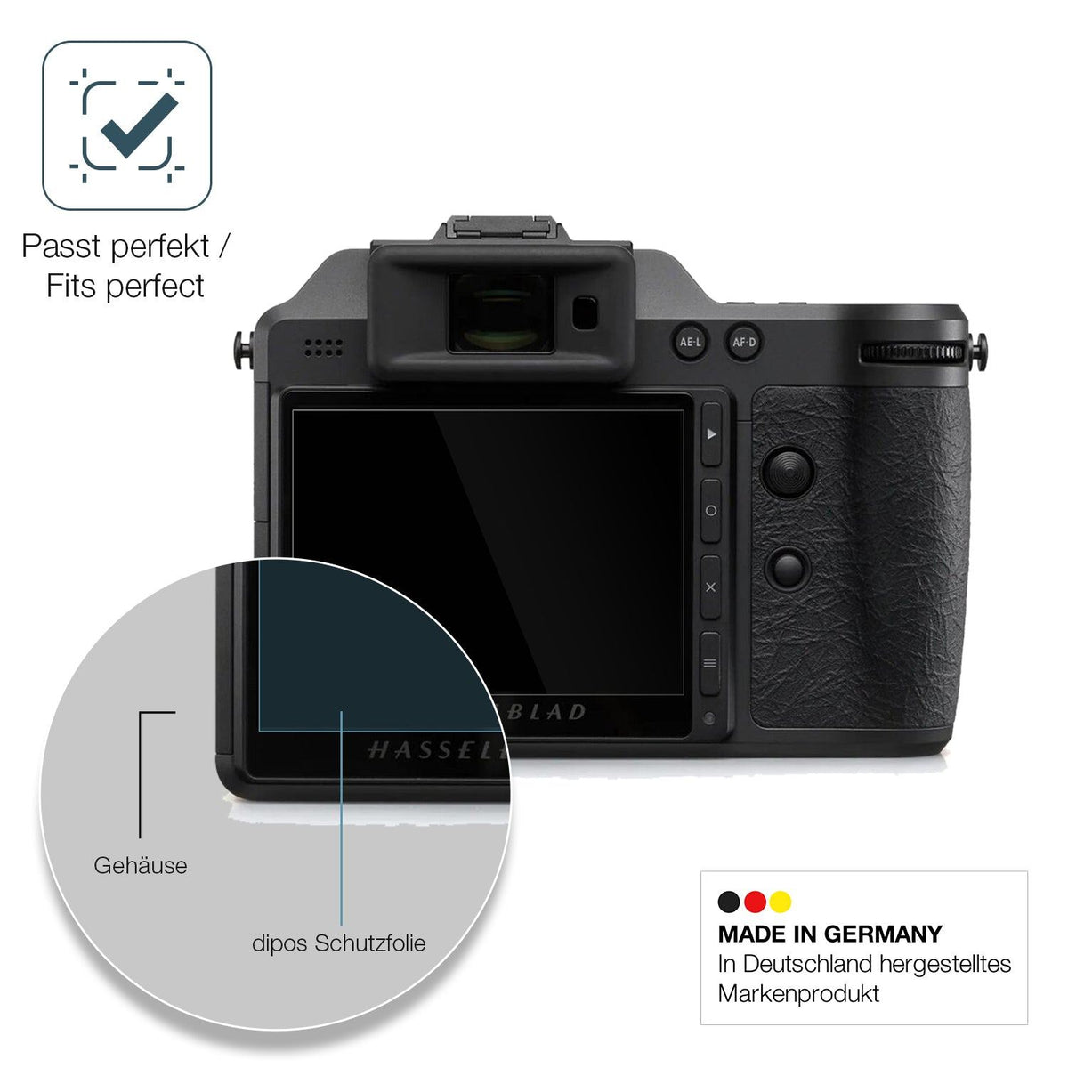2x 9H Schutzfolie für Hasselblad X2D II Panzerfolie