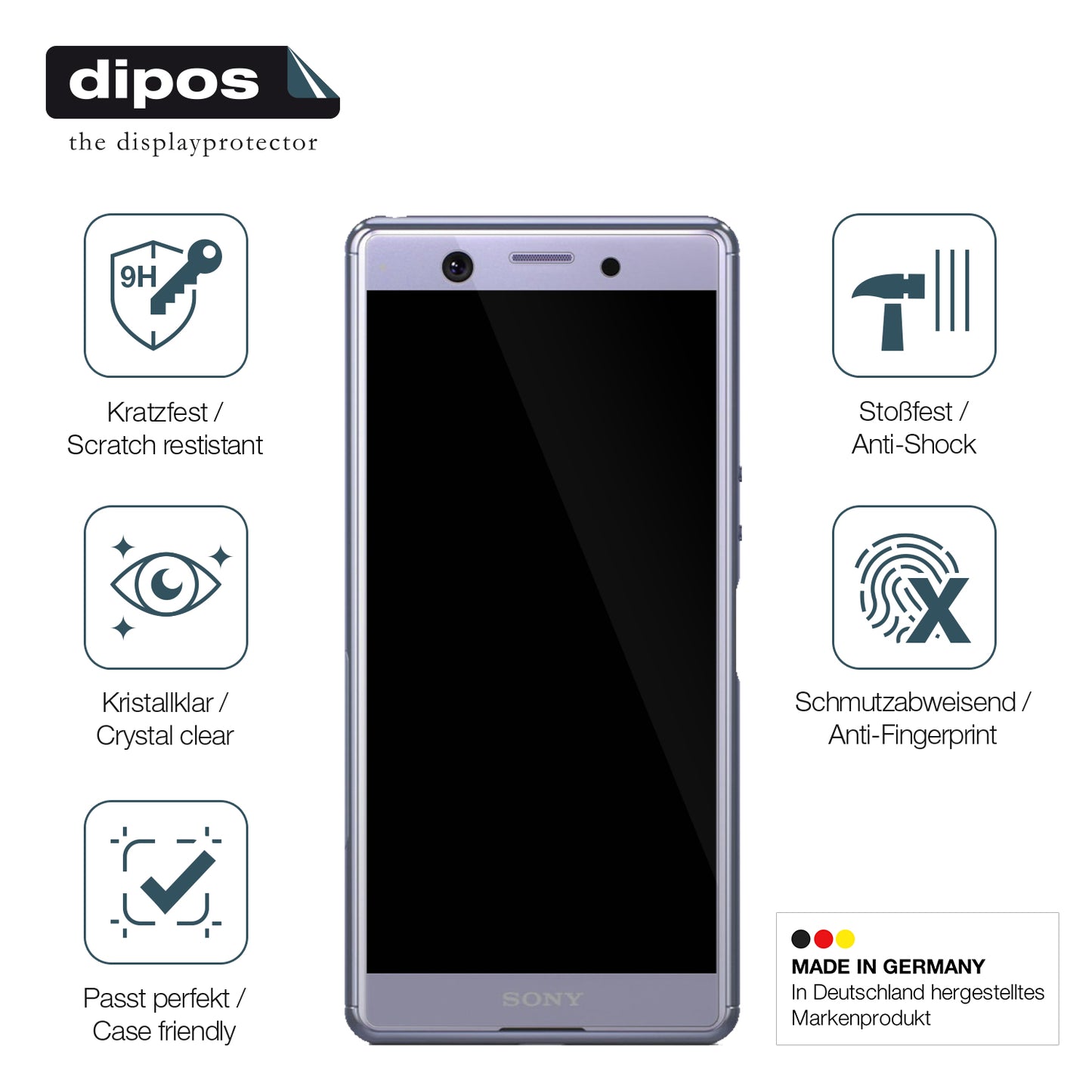 1x 9H Schutzfolie für Sony Xperia Ace SO-02L Panzerfolie