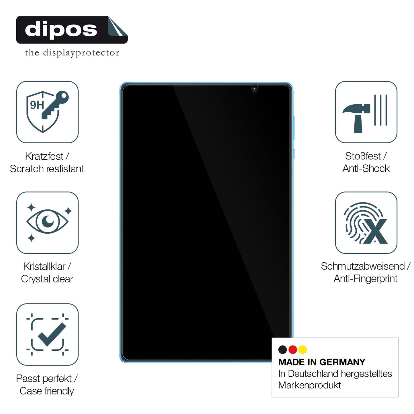 2x 9H Schutzfolie für Teclast P26T Panzerfolie