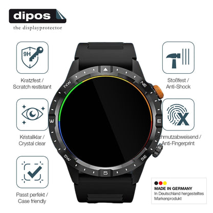 2x 9H Schutzfolie für Banlvs Smartwatch 1.39 Zoll Panzerfolie
