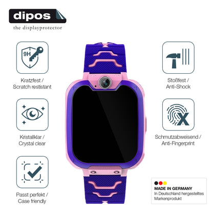2x 9H Schutzfolie für Kesasohe Smartwatch Kinder Panzerfolie