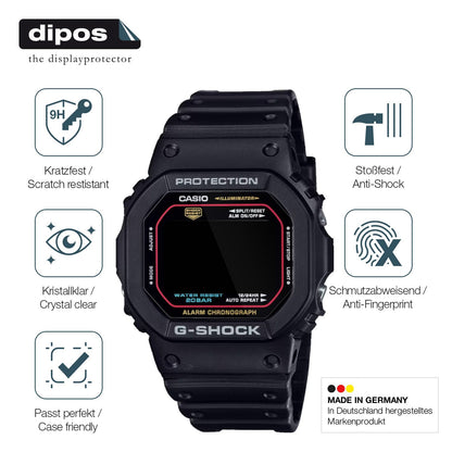 2x 9H Schutzfolie für Casio G-Shock DW-5600RL-1ER Panzerfolie