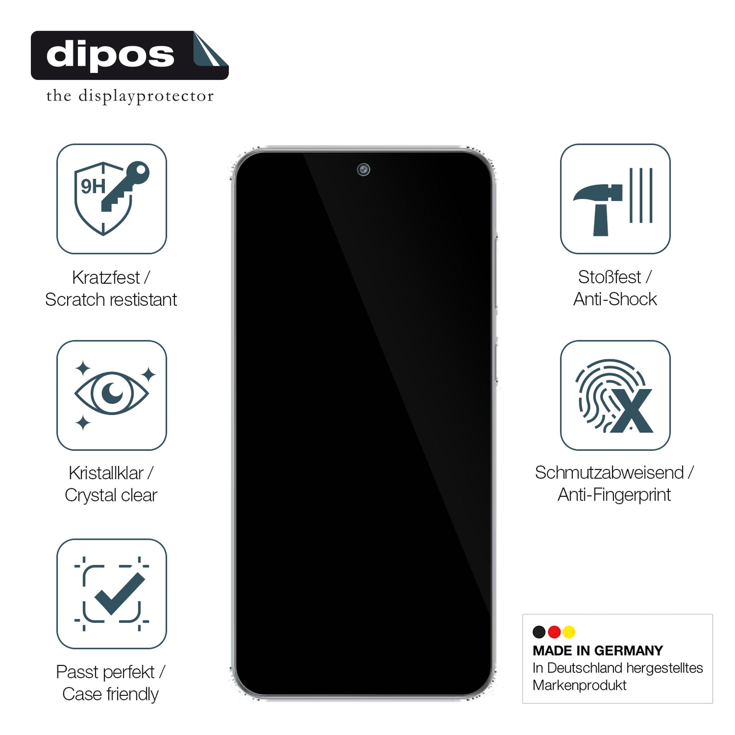 2x 9H Schutzfolie für Samsung Galaxy F56 5G Panzerfolie