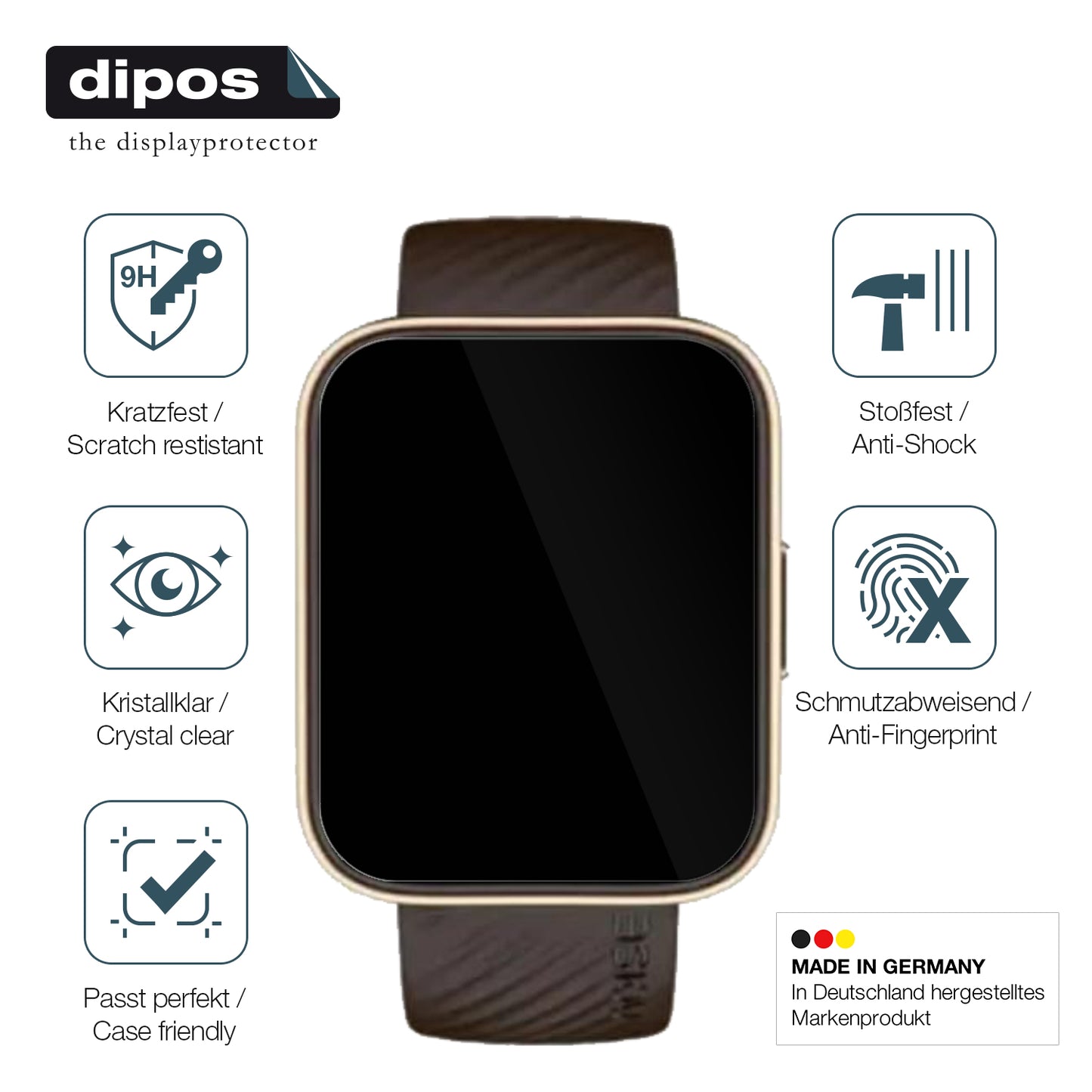 Displayschutz hergestellt in Deutschland, höchste Qualität made in Germany