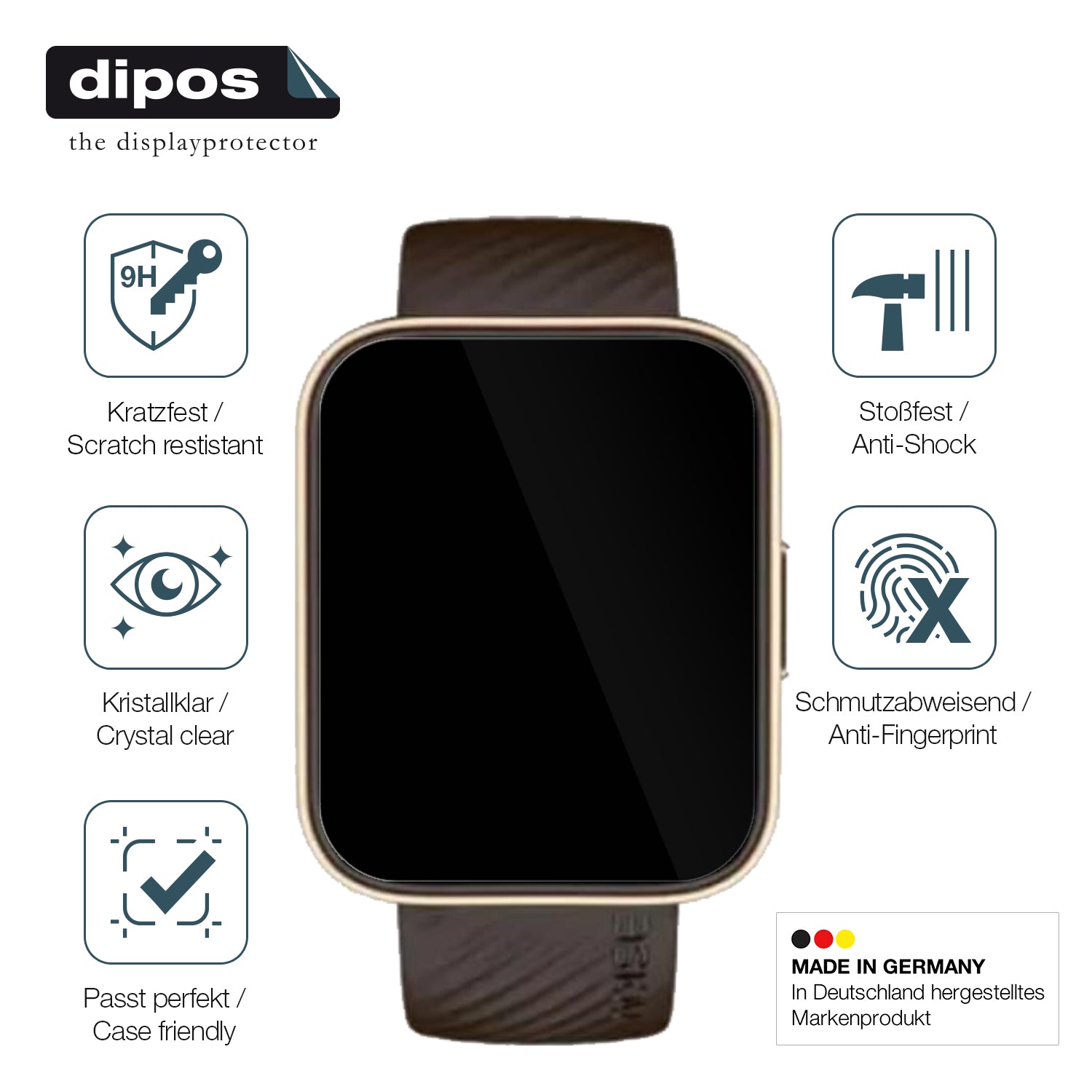 Displayschutz hergestellt in Deutschland, höchste Qualität made in Germany