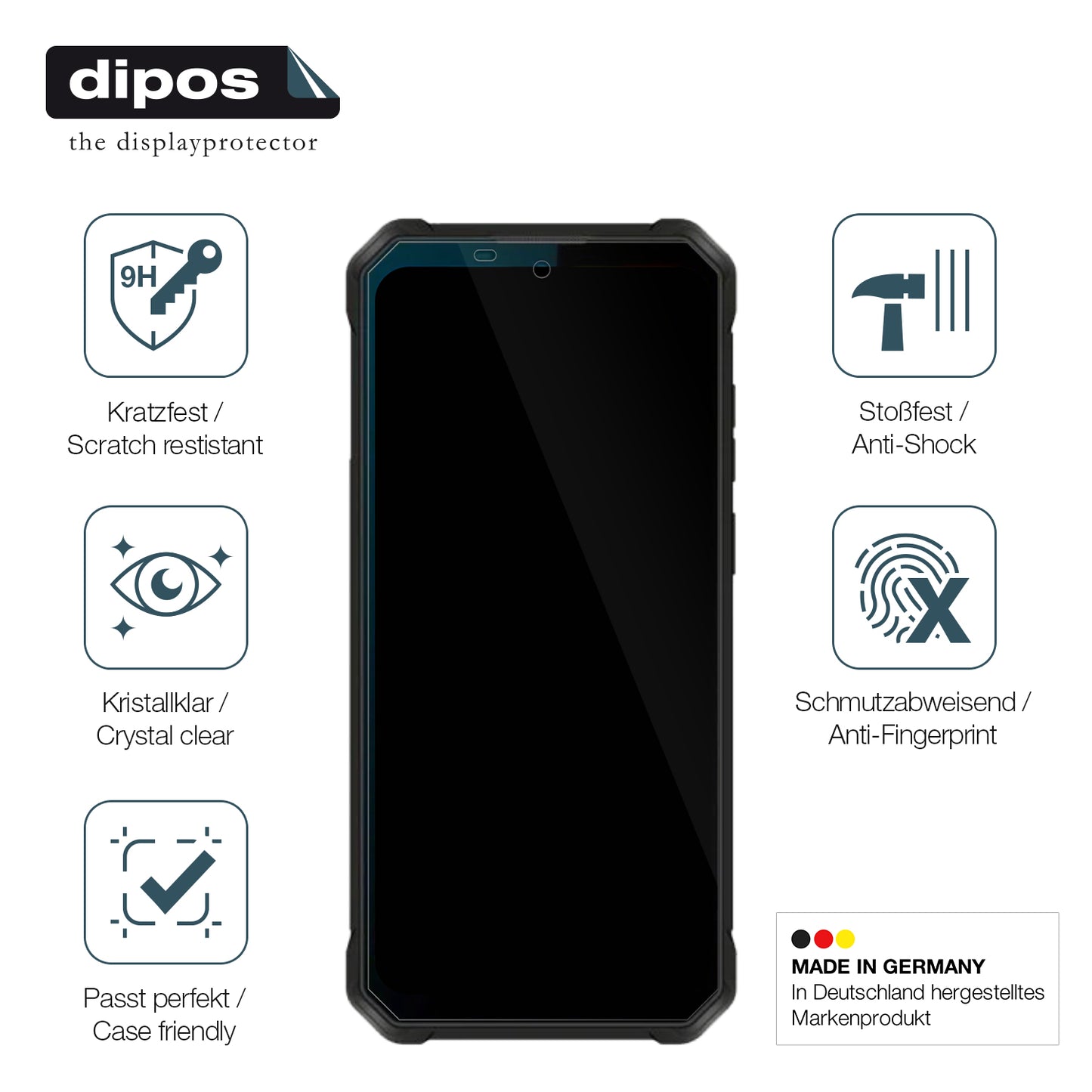 2x 9H Schutzfolie für Oukitel WP53 Pro Panzerfolie