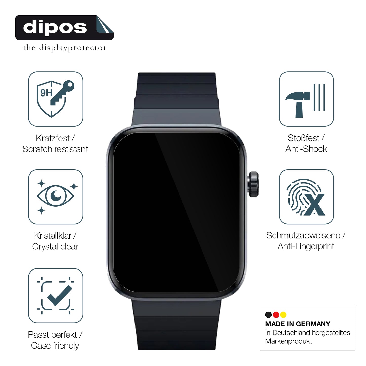 Displayschutz hergestellt in Deutschland, höchste Qualität made in Germany