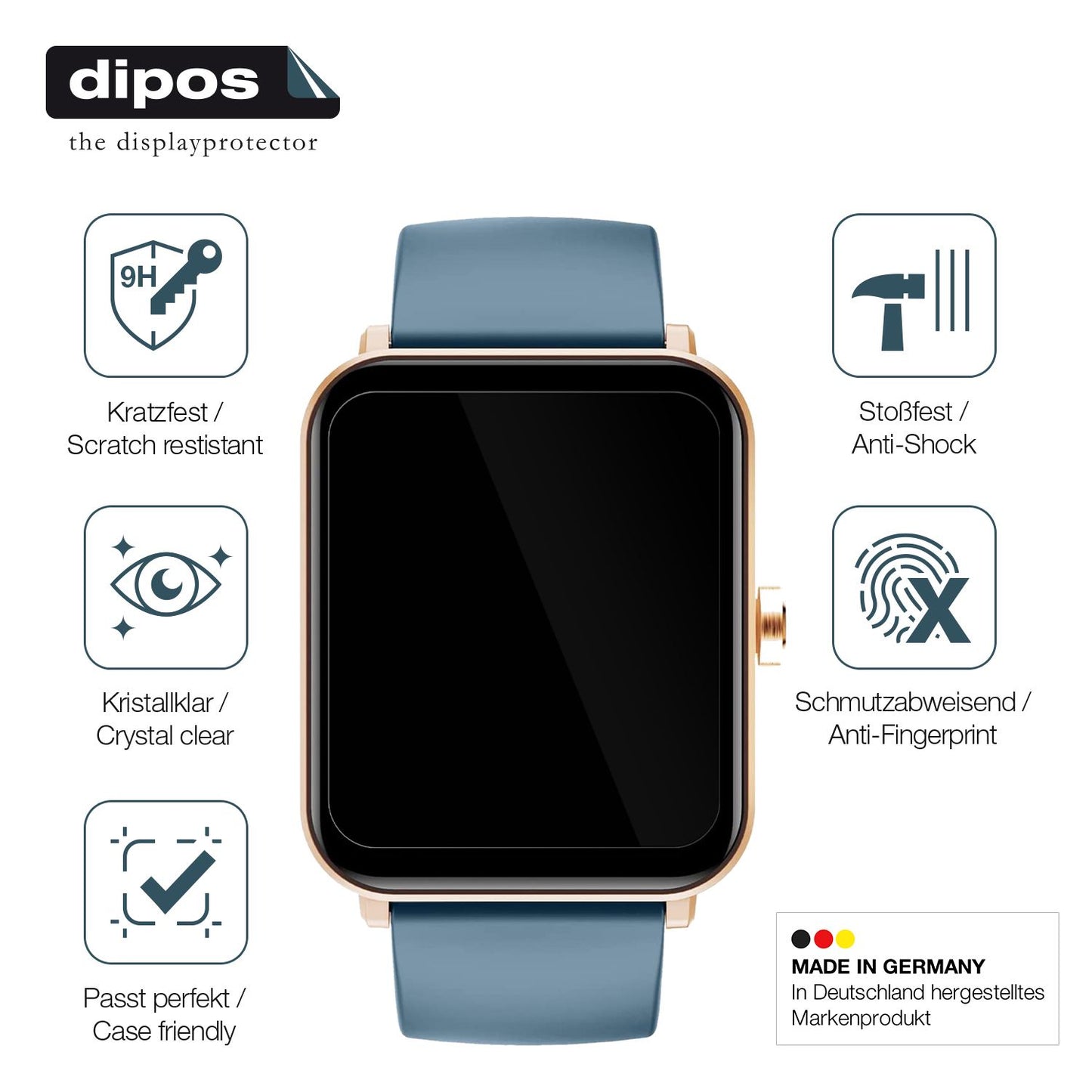 Displayschutz hergestellt in Deutschland, höchste Qualität made in Germany