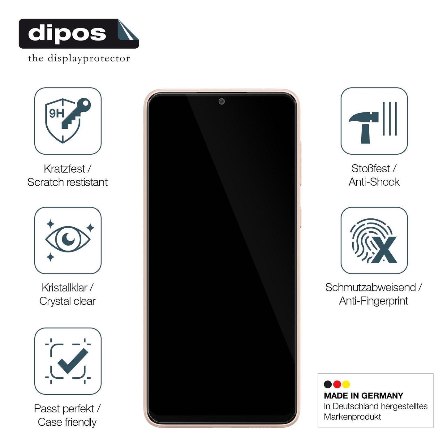 Displayschutz hergestellt in Deutschland, höchste Qualität made in Germany