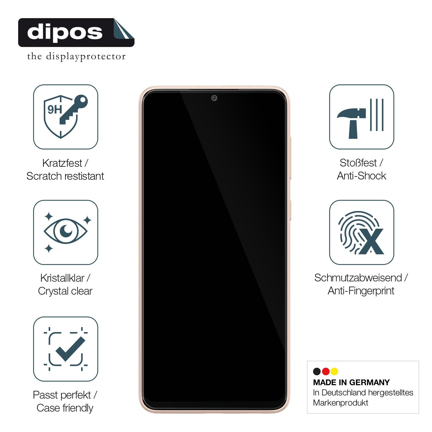 Displayschutz hergestellt in Deutschland, höchste Qualität made in Germany