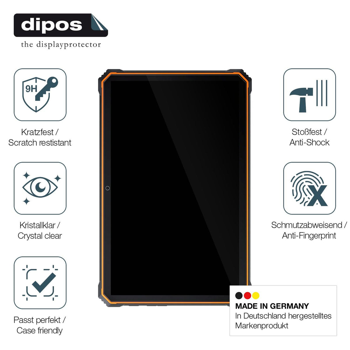 2x 9H Schutzfolie für Blackview Active 8 Pro Panzerfolie
