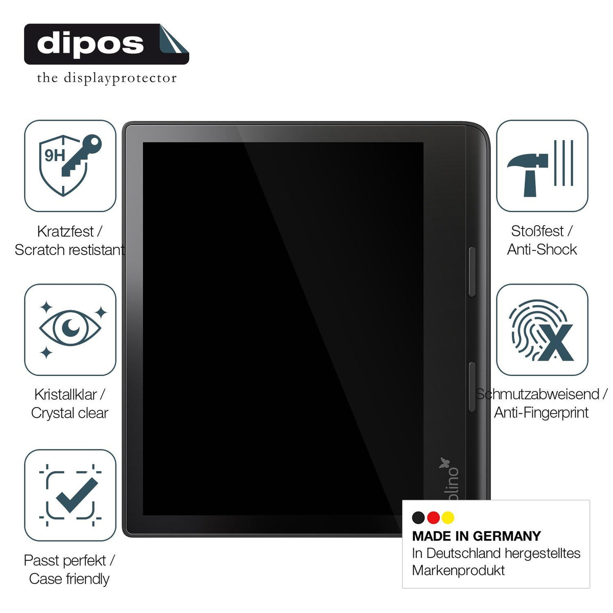 2x 9H Schutzfolie für Tolino Epos 3 e-Book Reader Panzerfolie