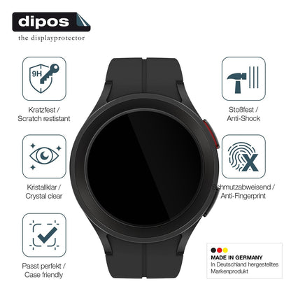 2x 9H Schutzfolie für Samsung Galaxy Watch 5 Pro Panzerfolie