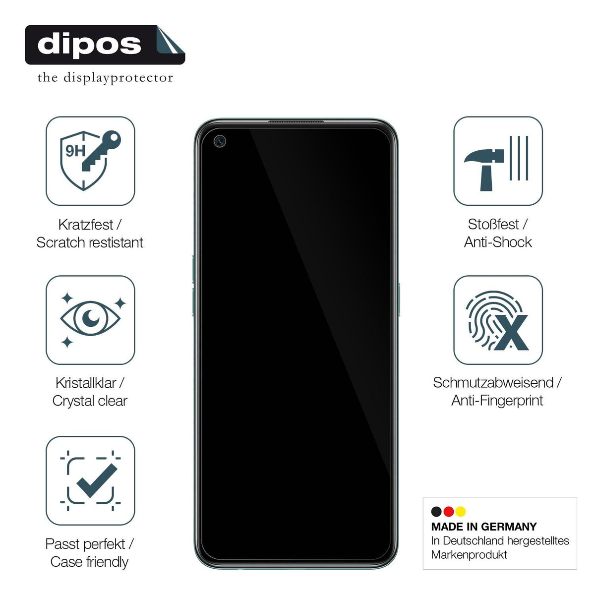 2x 9H Schutzfolie für Oppo A55s 5G Japan Panzerfolie
