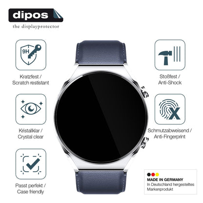 2x 9H Schutzfolie für Xiaomi Watch S1 Panzerfolie