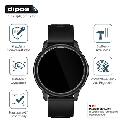 2x 9H Schutzfolie für Cillso 1,3 Zoll Smartwatch Panzerfolie