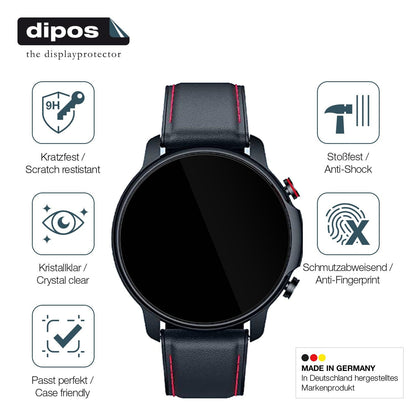1x 9H Schutzfolie für Motsfit 1,32 Zoll Smartwatch Panzerfolie