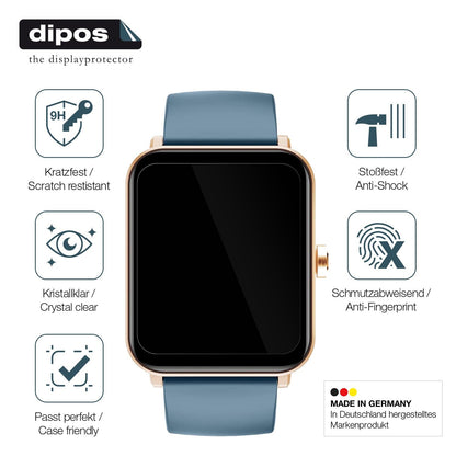 1x 9H Schutzfolie für Huakua G50 Smartwatch Panzerfolie