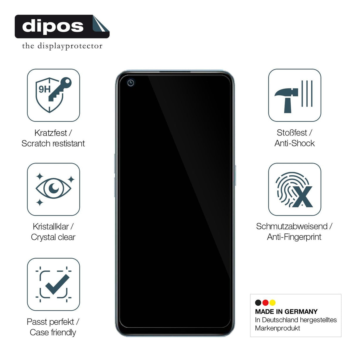 2x 9H Schutzfolie für Realme 9 Pro Plus Panzerfolie