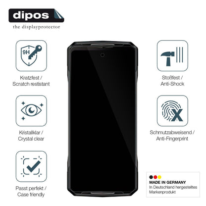 2x 9H Schutzfolie für Doogee V40 Pro Panzerfolie