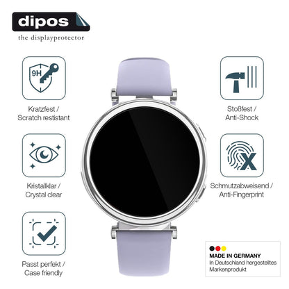 2x 9H Schutzfolie für Sanorum 1.27 Zoll Smartwatch Panzerfolie