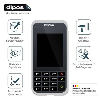 2x 9H Schutzfolie für Verifone e285 Panzerfolie