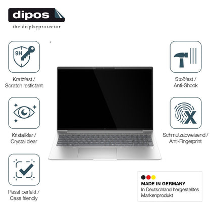 2x 9H Schutzfolie für HP Elitebook 665 G11 Panzerfolie
