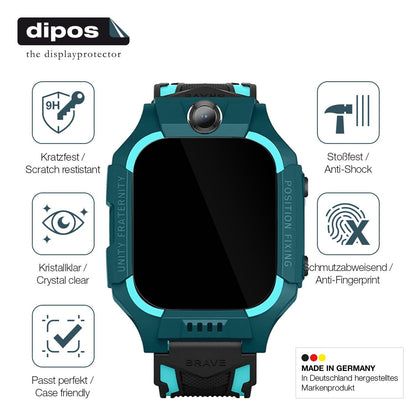 2x 9H Schutzfolie für xO Kids Smartwatch H100 Panzerfolie