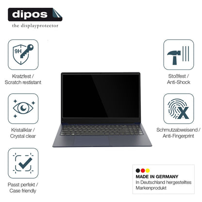 2x 9H Schutzfolie für VALE Laptop R15E 15.6 Zoll Panzerfolie