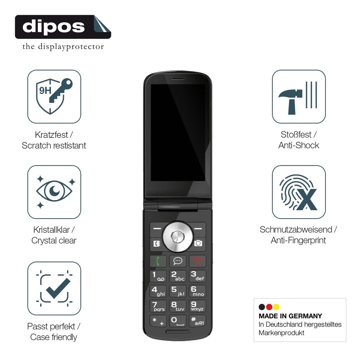 2x 9H Schutzfolie für Emporia TOUCHSMART 4G Panzerfolie