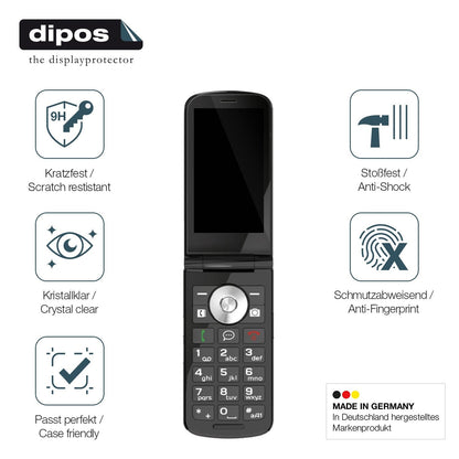 2x 9H Schutzfolie für Emporia TOUCHSMART 4G Panzerfolie
