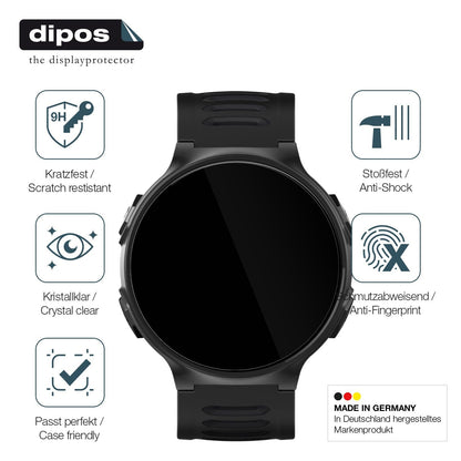 2x 9H Schutzfolie für Kiprun GPS 500 Coros Panzerfolie