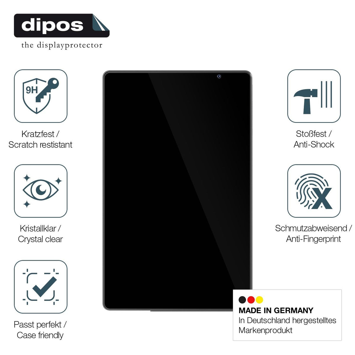 2x 9H Schutzfolie für ApoloSign EP Tablet 10.1 Zoll Panzerfolie