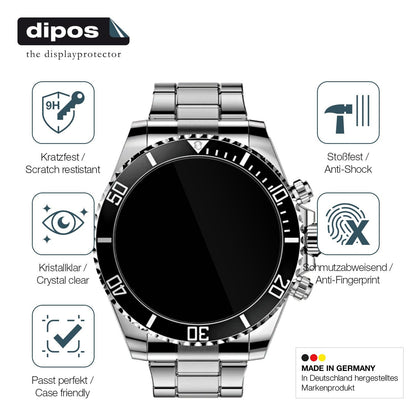 2x 9H Schutzfolie für Nexos Pro Smartwatch Panzerfolie
