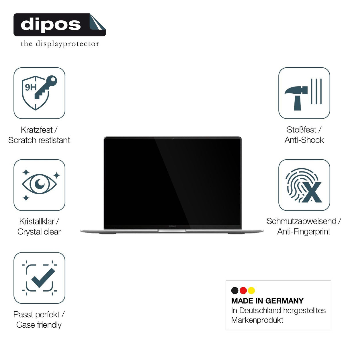 2x 9H Schutzfolie für Xiaomi RedmiBook Pro 16 2025 Panzerfolie