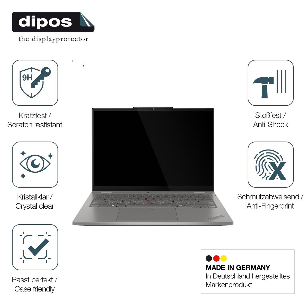 2x 9H Schutzfolie für Lenovo ThinkPad L13 Gen 6 Panzerfolie