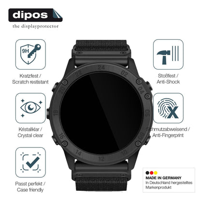 2x 9H Schutzfolie für Garmin Tactix Delta Solar Ballistic Panzerfolie