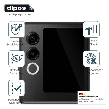 2x 9H Schutzfolie für Nubia ZTE Flip 2 5G Außenseite Panzerfolie