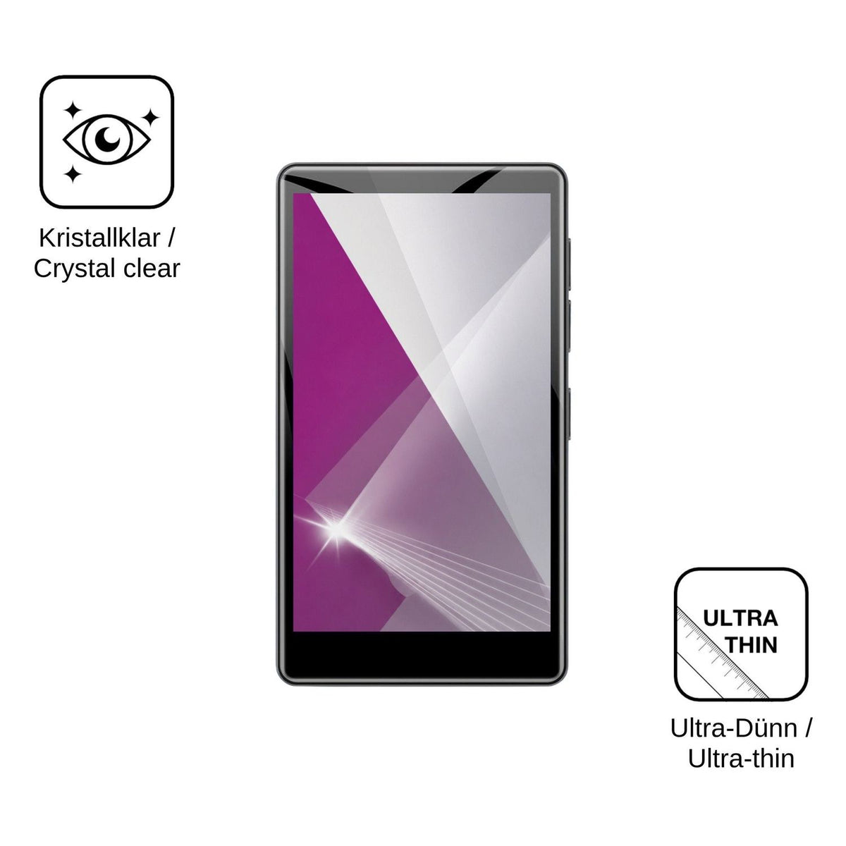 4x Schutzfolie klar für AGXOV M11 Display-Schutzfolie