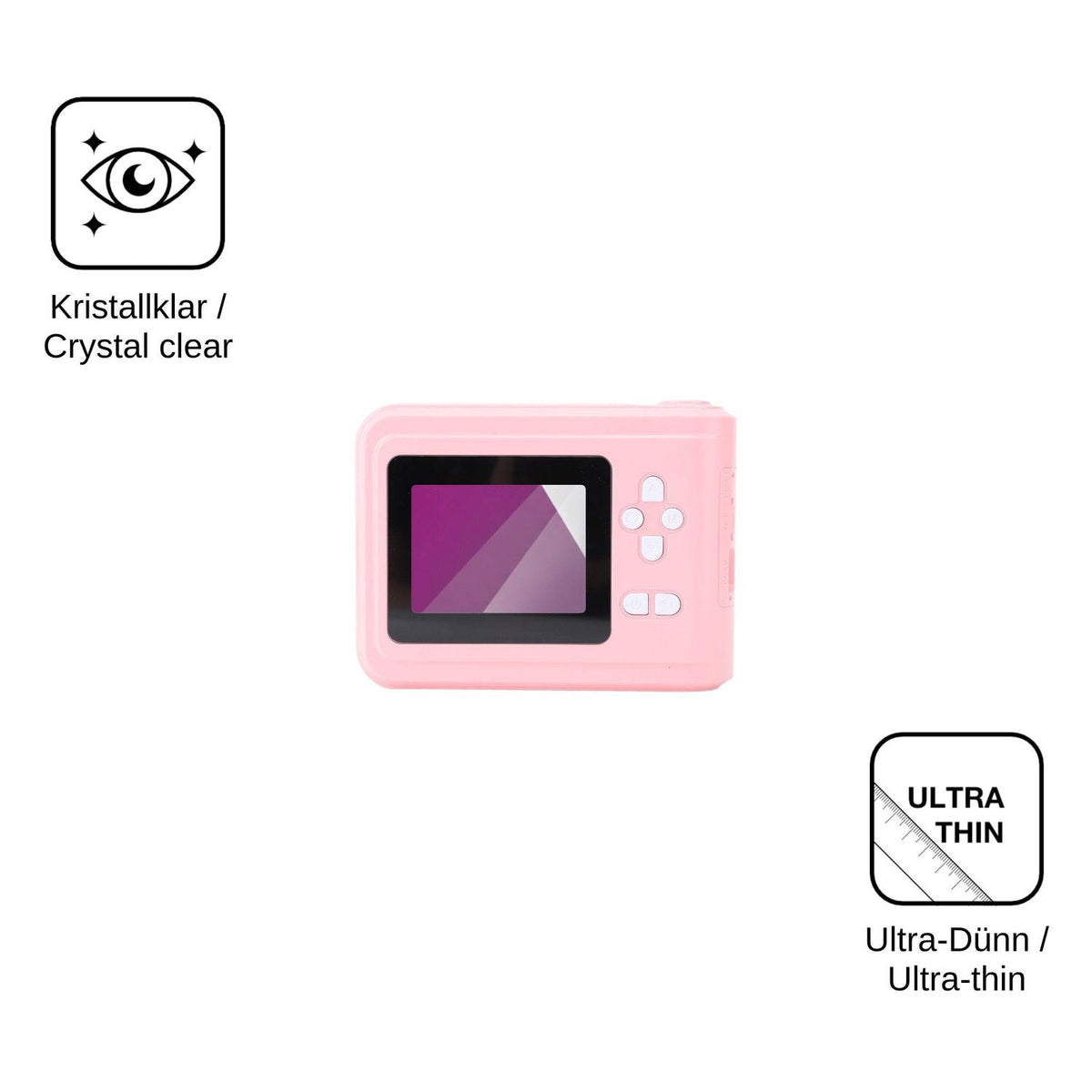 4x Schutzfolie klar für Akozon Compact HD Display-Schutzfolie